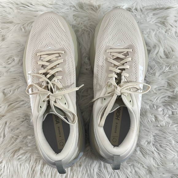HOKA ONE ONE Bondi 8 'Oat Milk Barley' 1127953-OKB Size 14W NEW - Picture 7 of 15